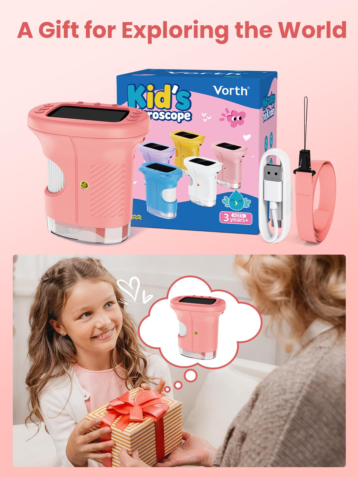 Vorth durable ABS and silicone body designed for safe kid use.