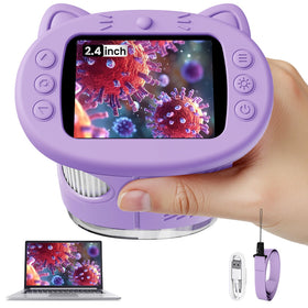 Vorth Kids Microscope with 2.4-inch screen shows clear magnified view for curious learners