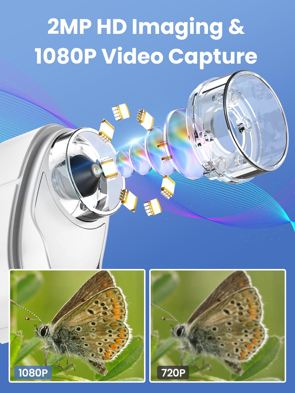 Vorth Kids Microscope with 8 LEDs for bright views in low light