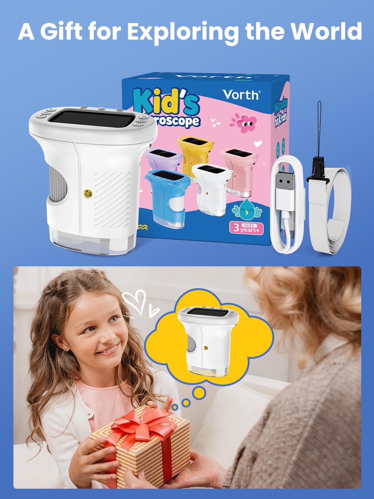 Ideal educational gift for curious kids ages 3 and up