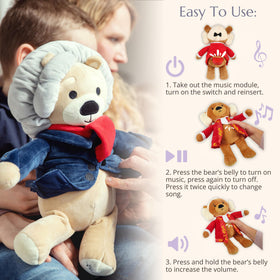 Vosego Ludwig bear presented as a thoughtful baby shower gift with lasting quality.