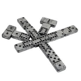 Vovotuzzi domino set in a PU wooden box for easy storage.