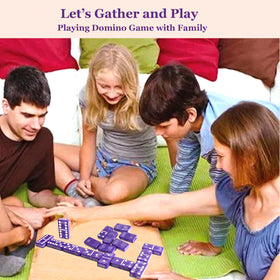 Gift ready Vovotuzzi purple domino set for players of all ages