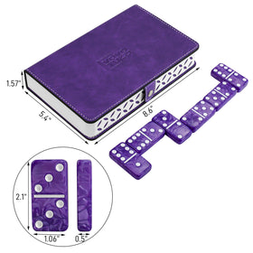 Vovotuzzi purple domino set adds vibrant color to game night