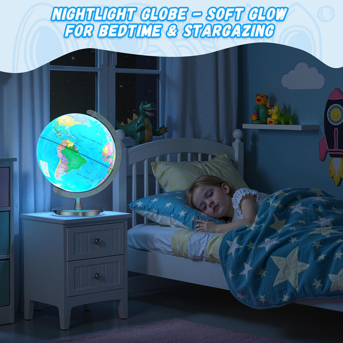 Voxelure classroom-ready globe suitable for study spaces
