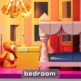 Voxifyx Pink Palace complete model size fits neatly on a desk or shelf.