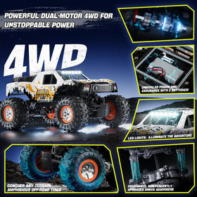 Voxiranel 4x4 off-road on grass and mud highlighting grip