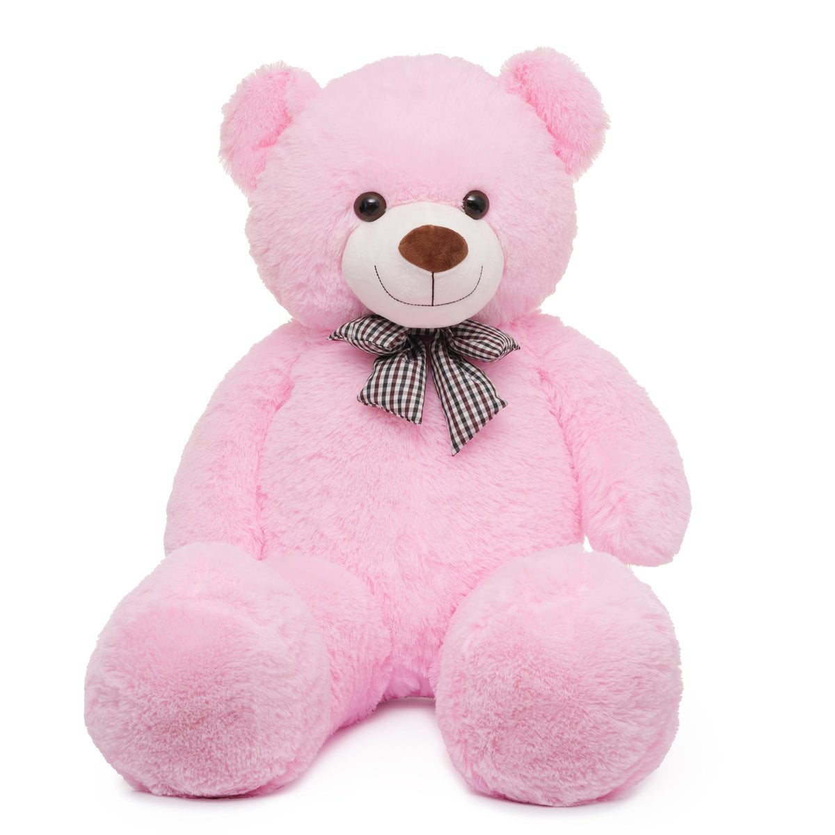 Vposyako 47-inch giant teddy bear in pink for warm hugs and bedroom decor.