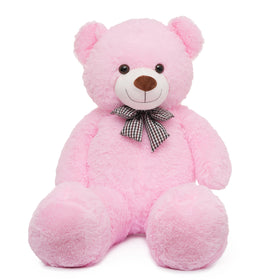 Vposyako 47-inch giant teddy bear in pink for warm hugs and bedroom decor.