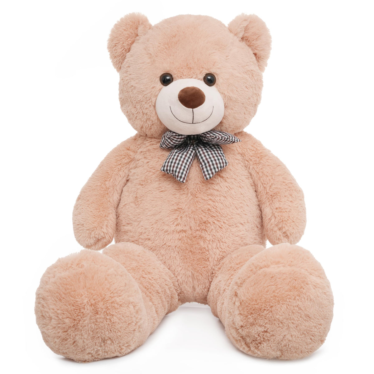 Vposyako Giant Teddy Bear front view shows a cuddly life-size companion for home