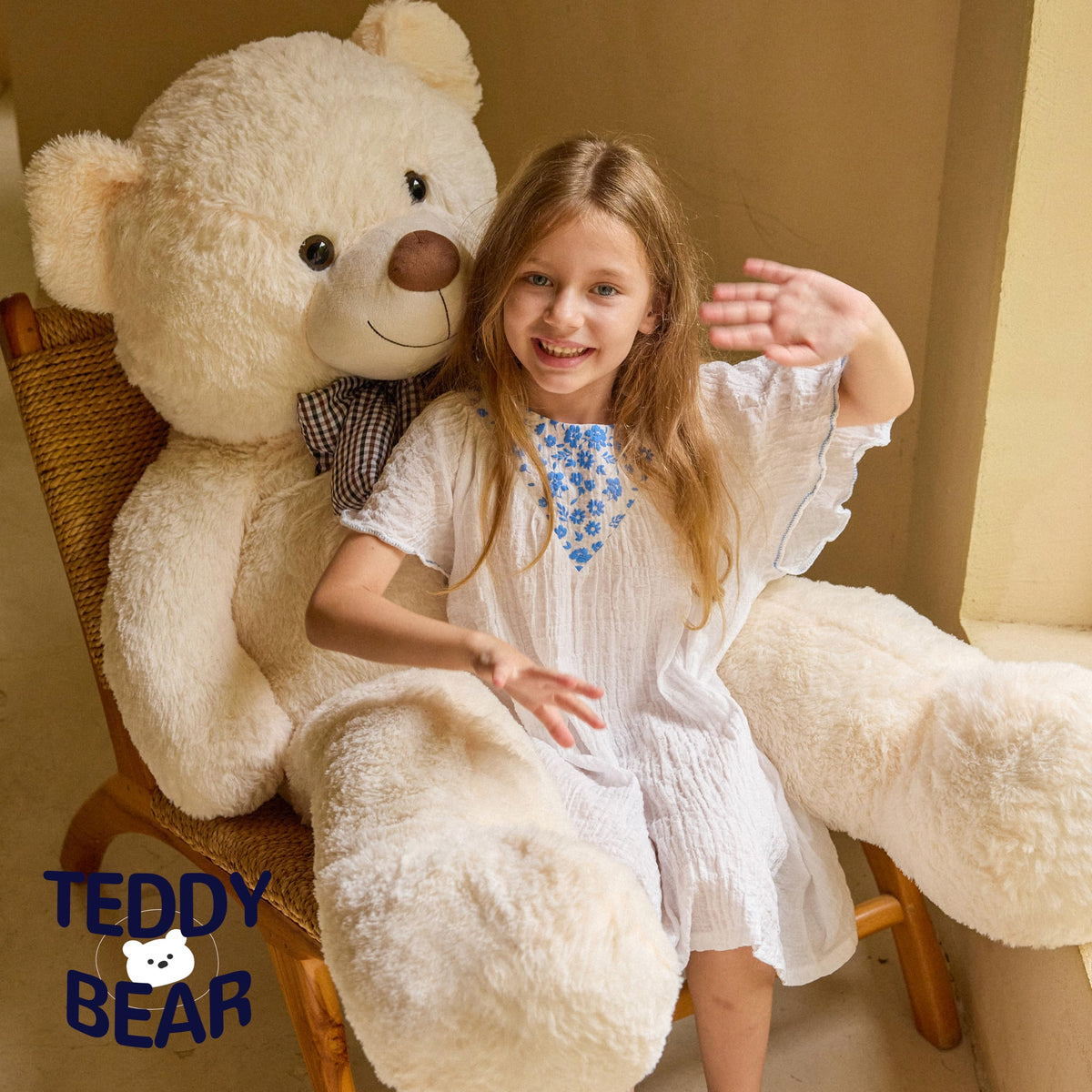Vposyako giant teddy bear ideal for kids playtime and comfort