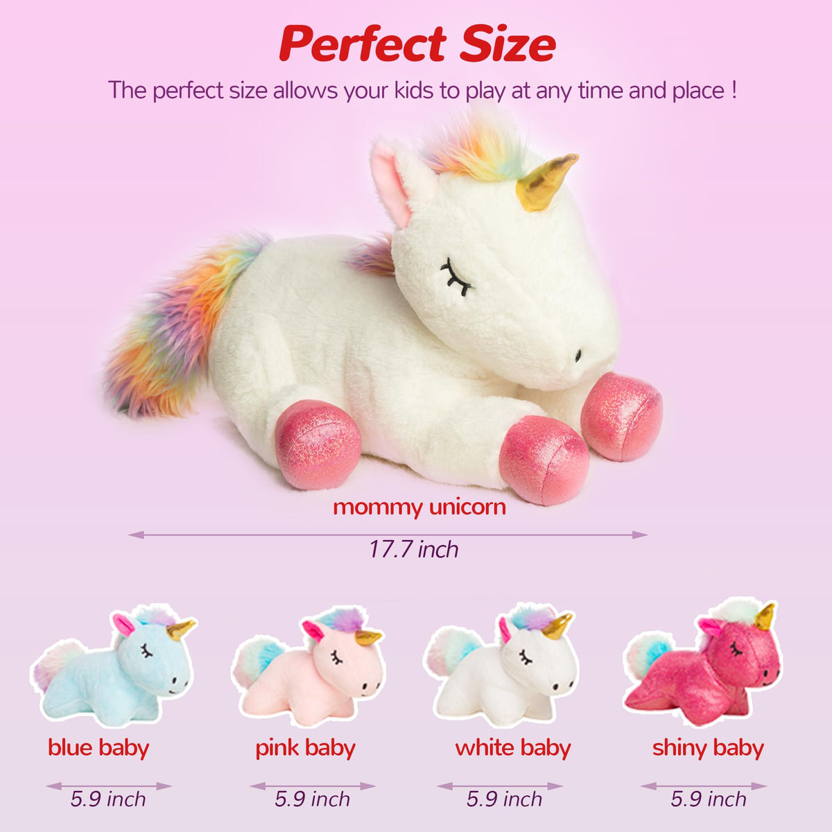 Vposyako unicorn playset in a bedroom decor setup suitable for gifts