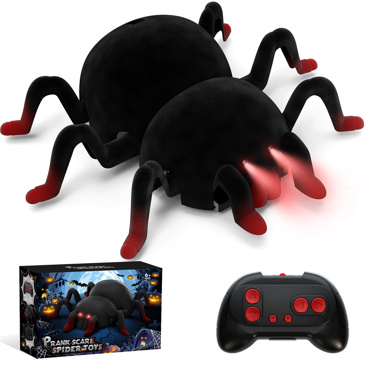 VRG tarantula remote-control toy climbs walls for interactive play