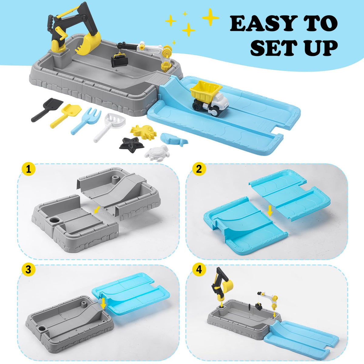 VROGTIK construction dump truck for cooperative outdoor pretend play