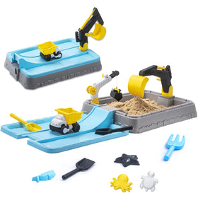 VROGTIK kids excavator sandbox with cover enables imaginative backyard play