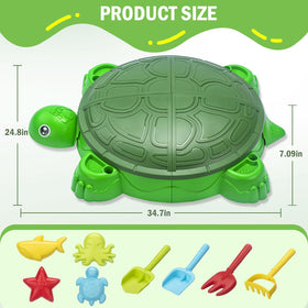 VROGTIK 8-piece beach toy set encourages creative sand play.