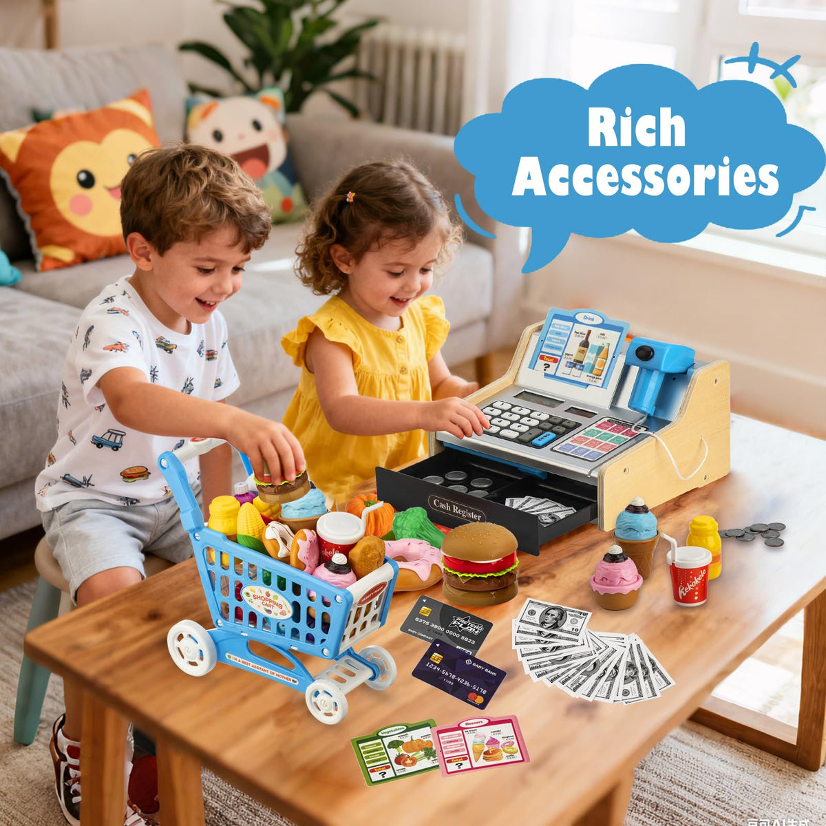 VROGTIK complete kids storeplay set opens up a lively storefront scene.