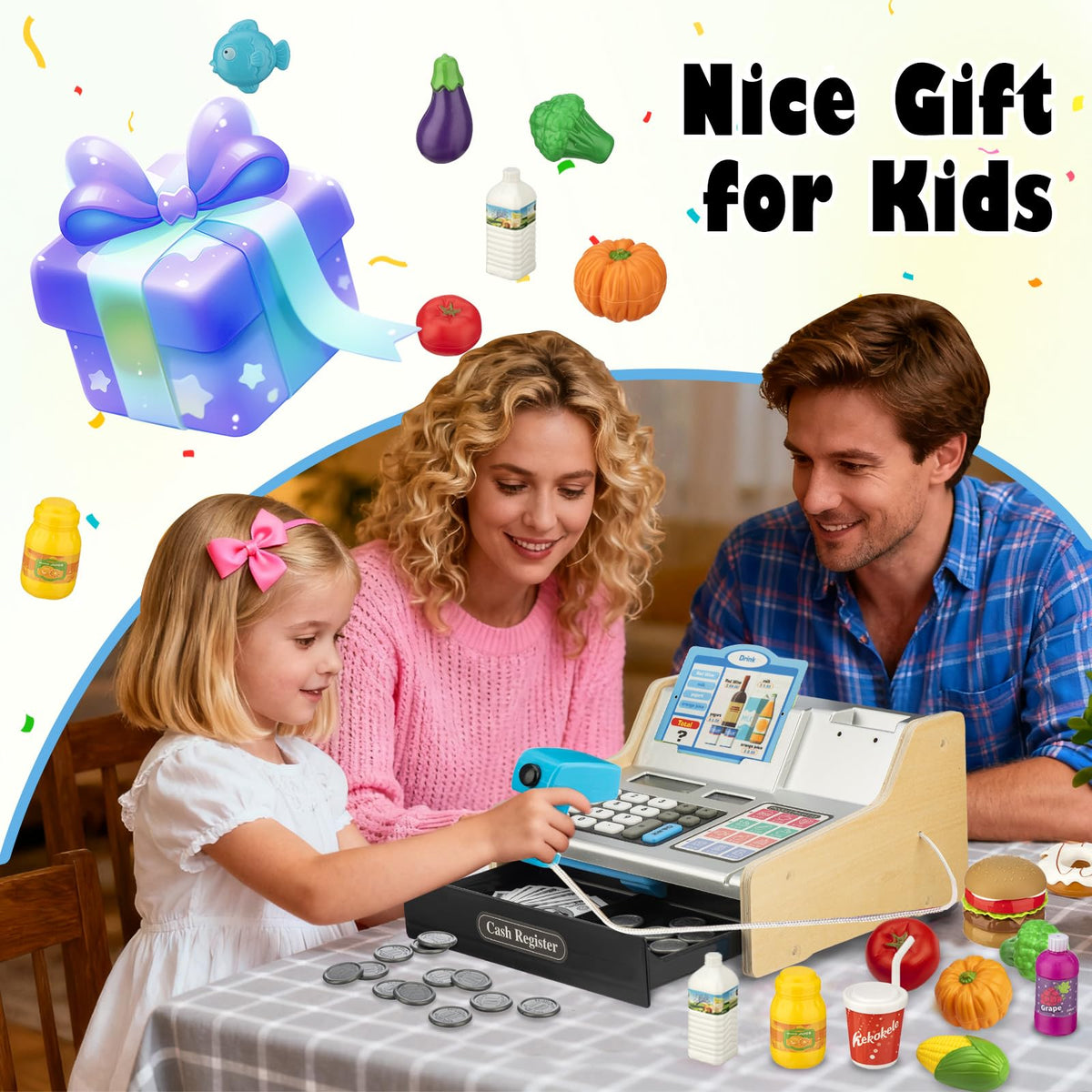 VROGTIK durable wooden build with smooth edges for safe, lasting playtime.