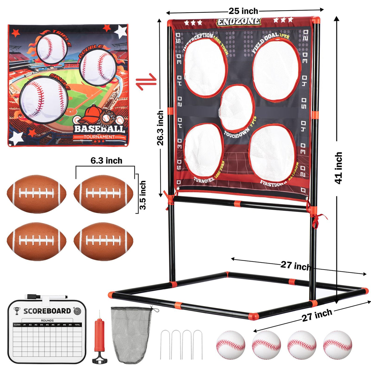 VROGTIK family backyard toss game for teamwork and screen-free fun