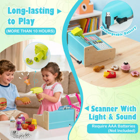 VROGTIK interactive grocery store play setup fosters early numeracy and social play.