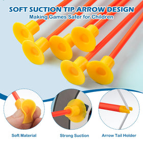 VROGTIK LED archery arrows with suction cups for safe indoor practice.