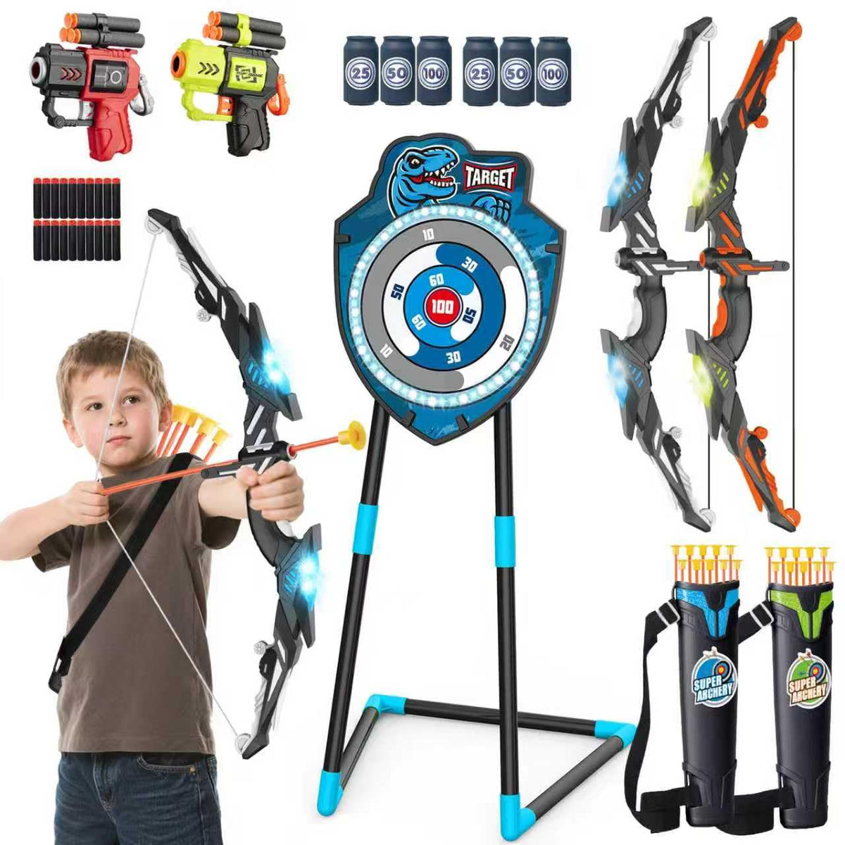 VROGTIK two-pack LED bows for exciting two-player archery adventures