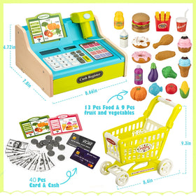 VROGTIK rechargeable battery enables long play time in pretend store scenarios.