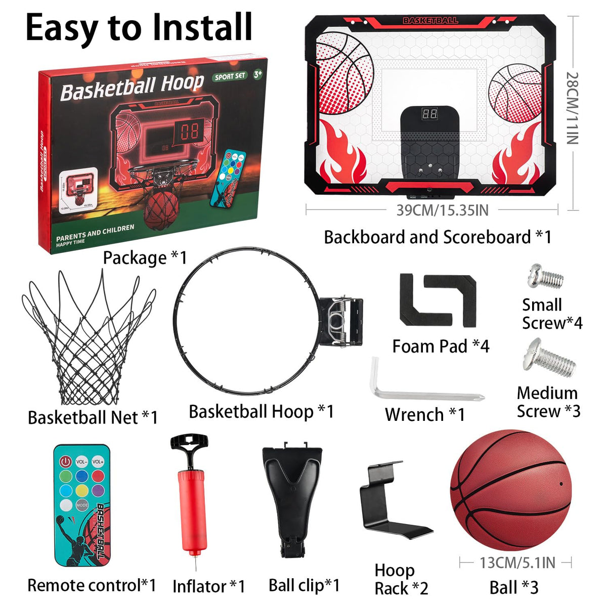 VROGTIK three rubber balls included for immediate family fun