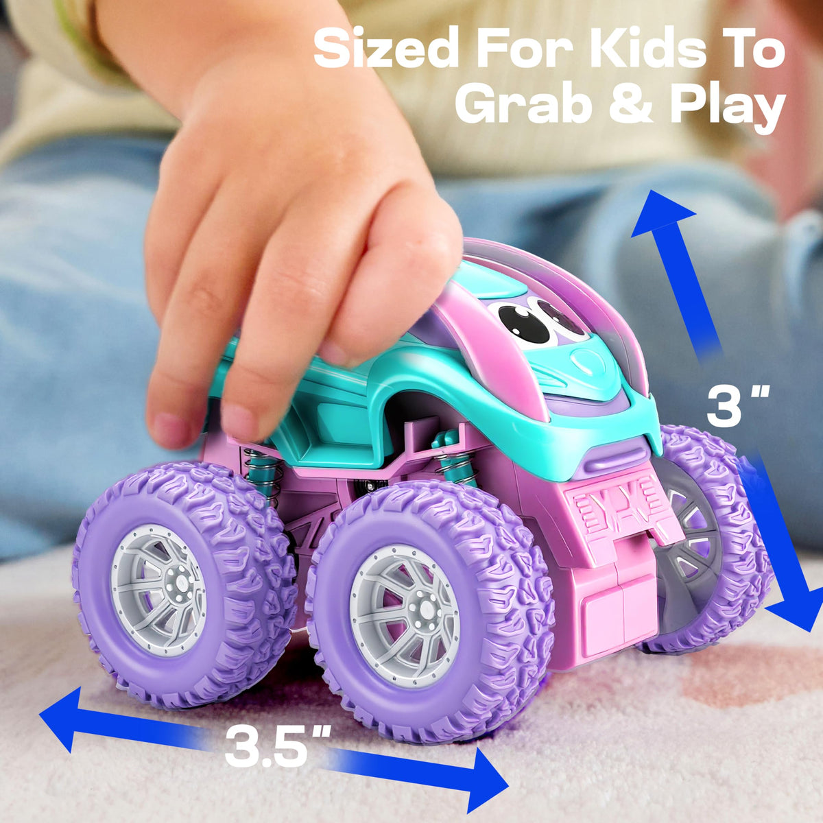 Vroomix Jova crash and flip action cars for dynamic indoor fun
