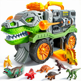 Vroomix JOVA dinosaur truck front view for imaginative play and easy handling.