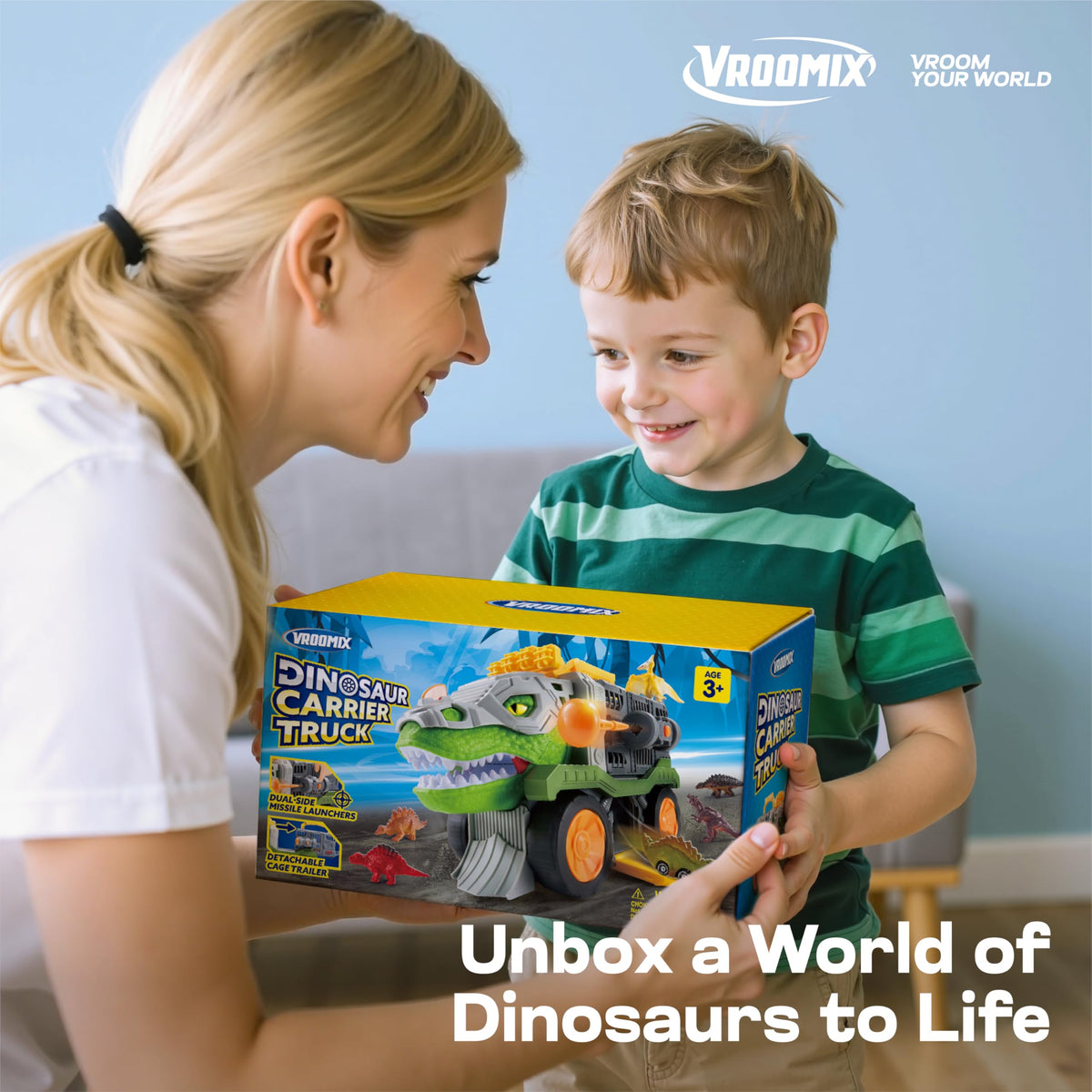 Vroomix JOVA dinosaur gift idea for birthdays and holidays.