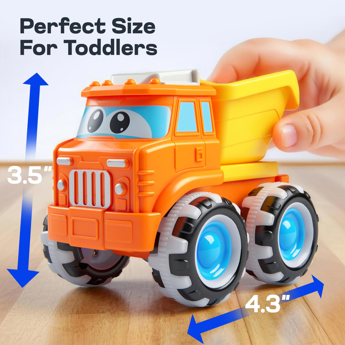 Vroomix JOVA GlowRover gift ready pack with three durable city trucks