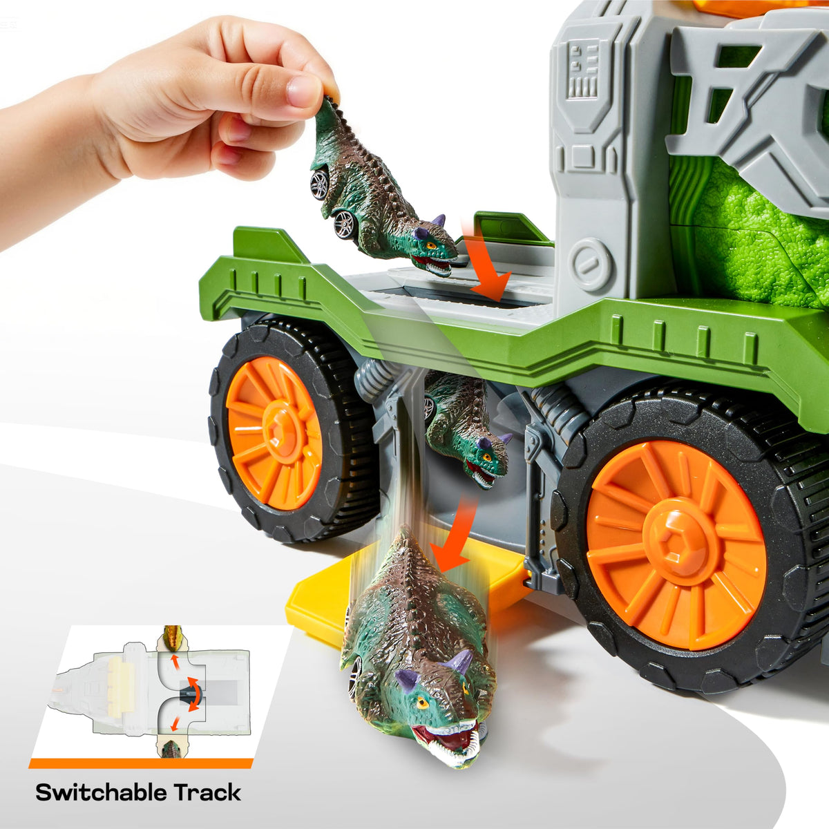 Vroomix JOVA launcher darts action for adventurous play sessions.