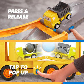 Vroomix JOVA lights and siren buttons deliver engaging sensory feedback during adventures.