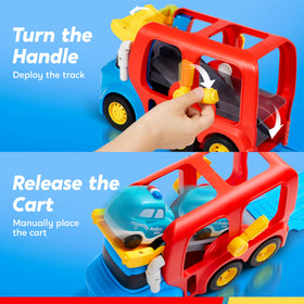 Vroomix JOVA mini fire truck for imaginative rescue play.