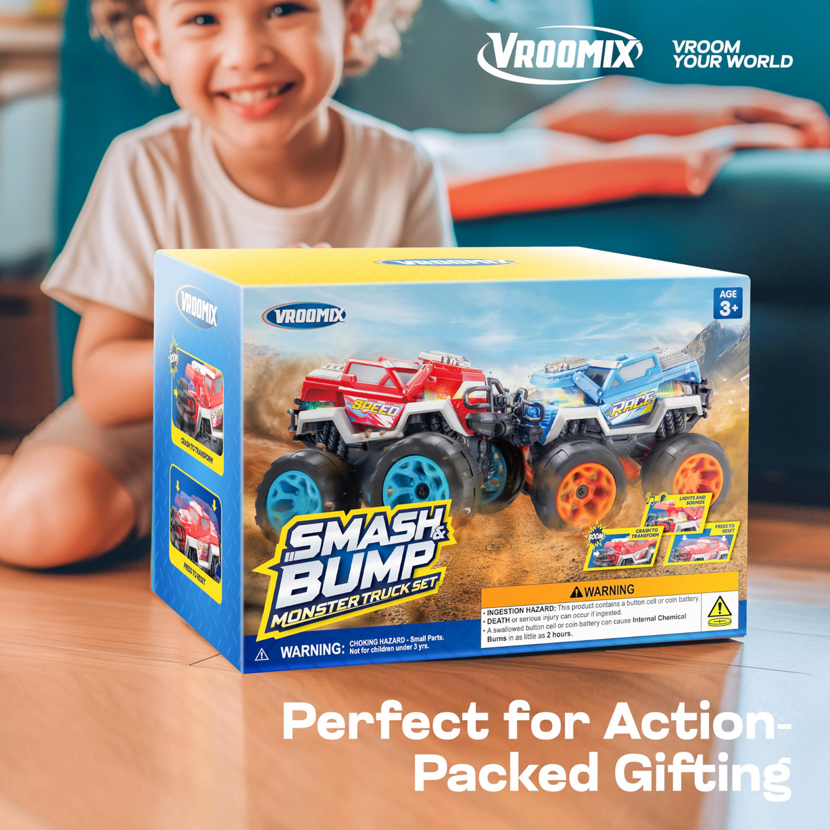 Vroomix Jova Smash-Bump durable build designed for lasting play.