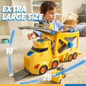 Vroomix JOVA three-layer top-open design provides easy access during pretend construction.