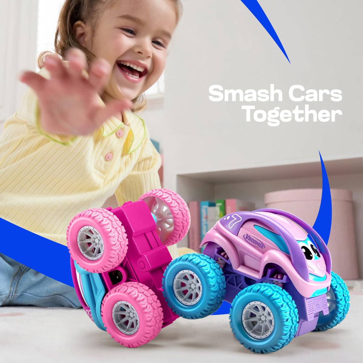 Vroomix Jova toddler friendly no battery cars for simple push play