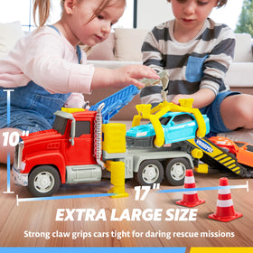Vroomix JOVA 360° crane rotates to reach pretend scenes.