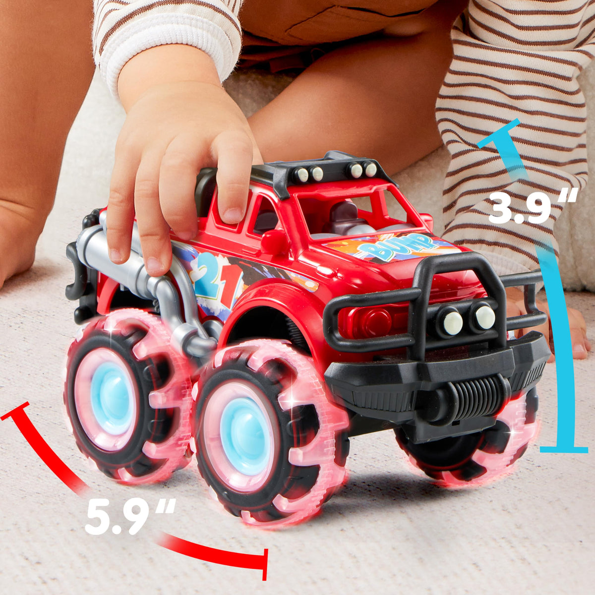 Vroomix JOYIN detailed monster-truck design features appeal to kids
