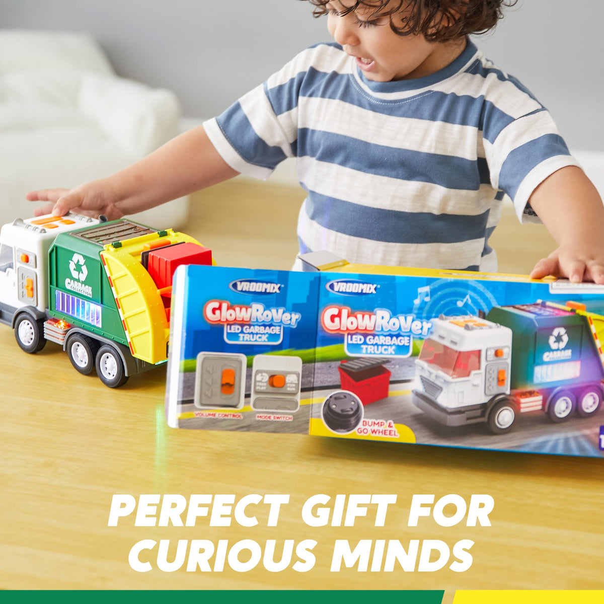 Vroomix LED truck ideal for birthdays and creative play