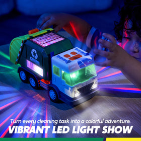 Vroomix truck toy mode switch enables varied pretend scenarios