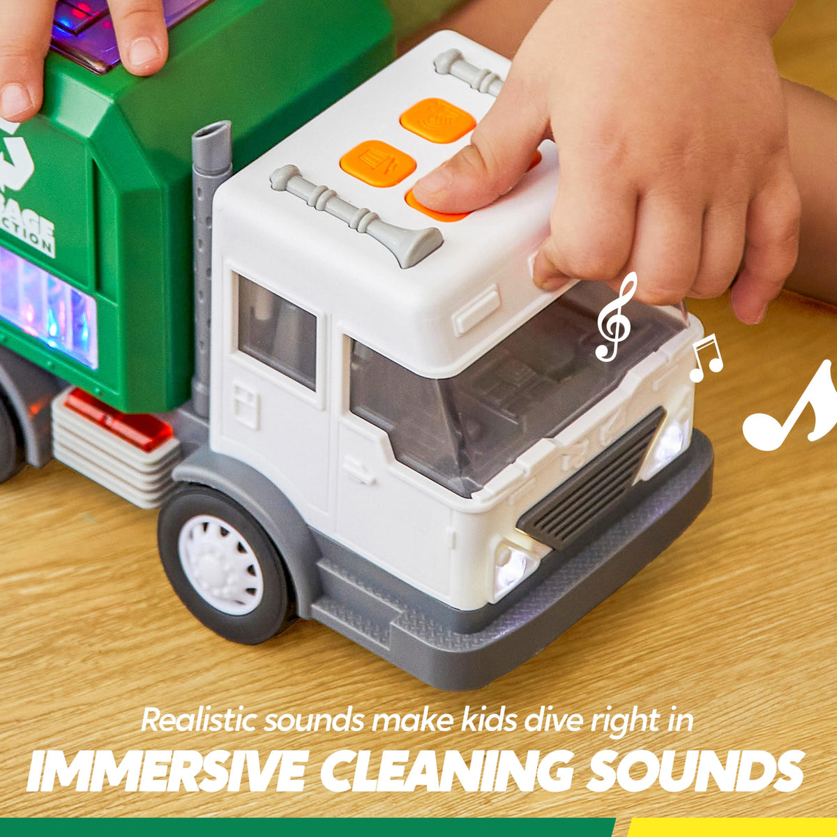 Vroomix truck rear hatch opens for action-packed moments