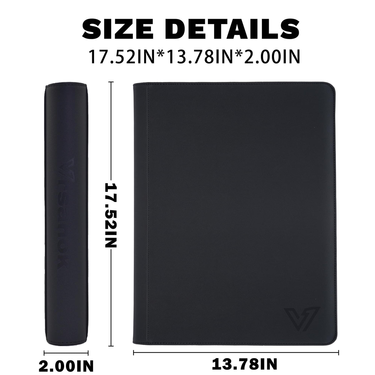 Vrsanok binder open with 40 double-sided pages for easy access to cards