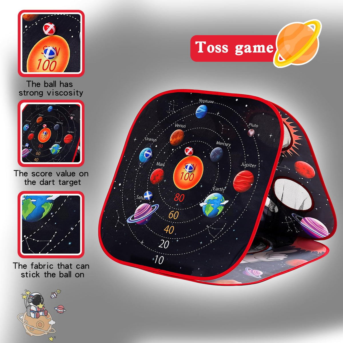 VSUNTENT foldable bean bag toss board for portable play and storage