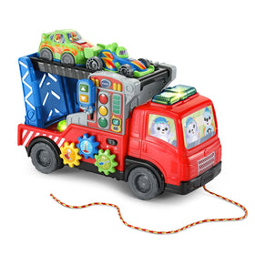 VTech 3-in-1 Fix and Haul Truck spinning gears for tool-themed play