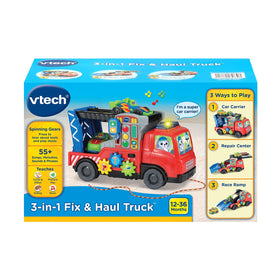 VTech 3-in-1 Fix and Haul Truck lift for pretend repairs