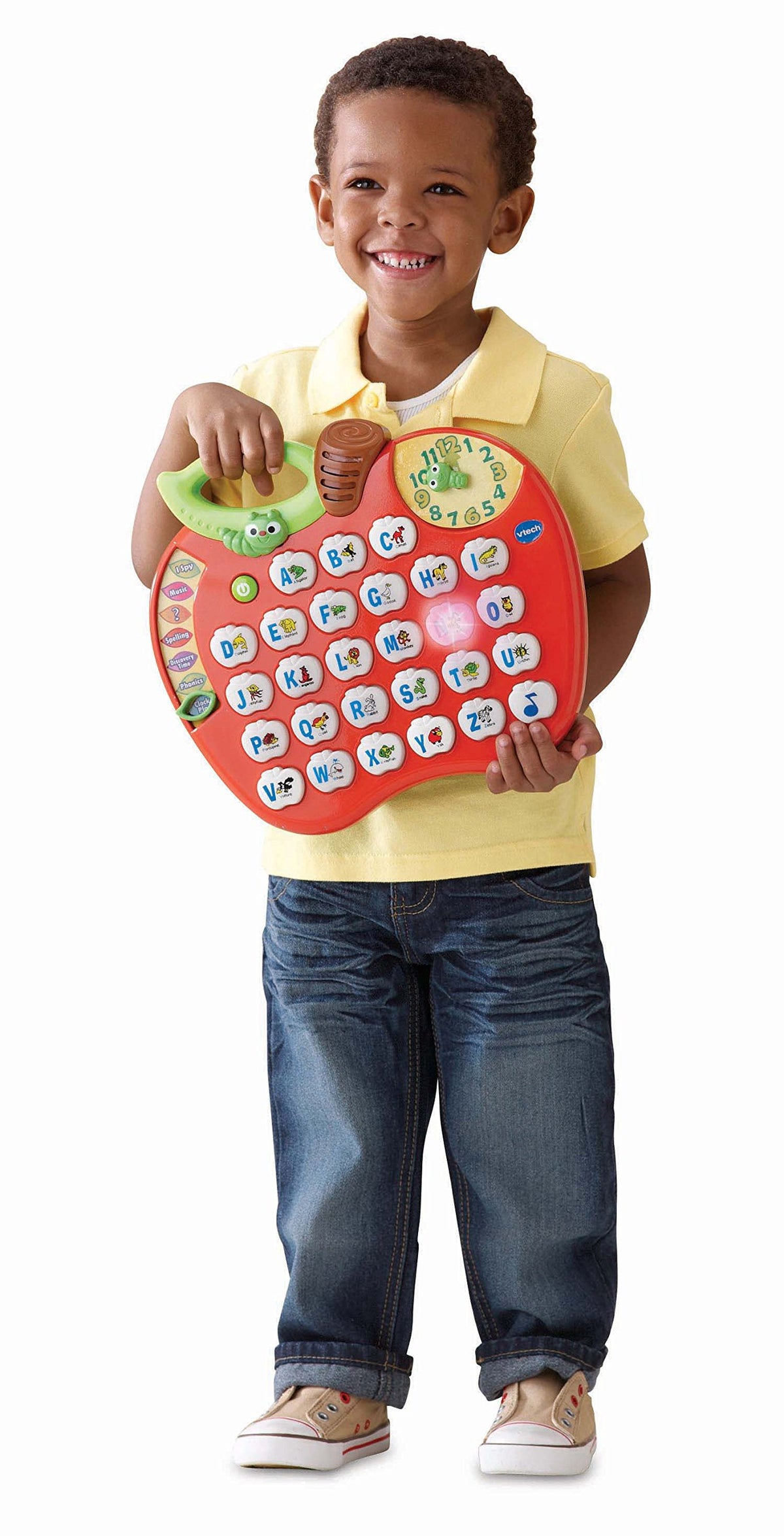 VTech Alphabet Apple worm sings songs to engage curious learners