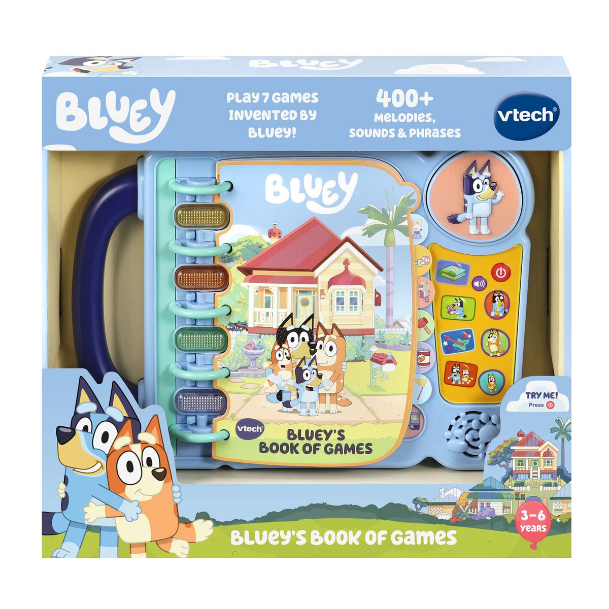 VTech Bluey Books of Games suitable for ages 3-6 with a friendly design