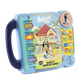 VTech Bluey Books of Games play-together view emphasizing cooperative pretend play with friends